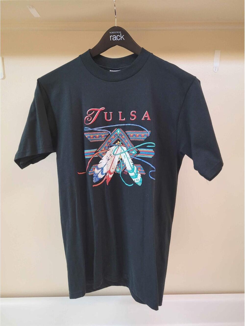 Vintage Jerzees T shirt size Medium Tulsa print